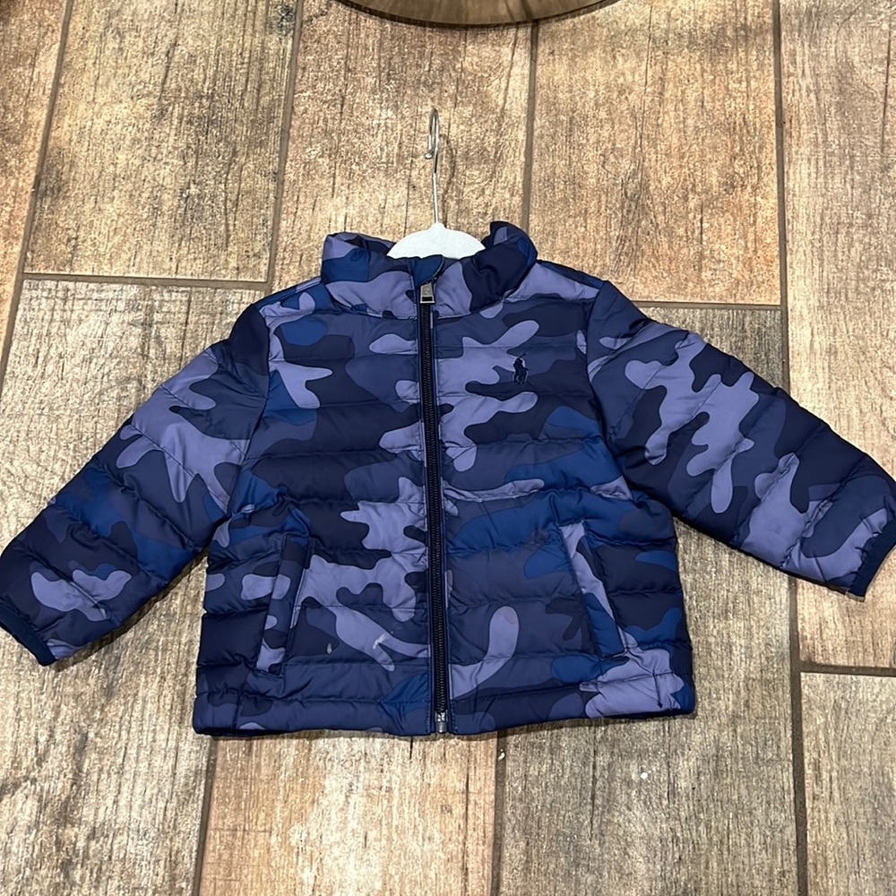 Blue Camo Ralph Lauren Infant Puffer Jacket size 12mth